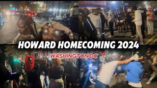 Howard Homecoming 2024  U st  FIGHTS [upl. by Leunamnauj]