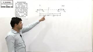 Two short electric dipoles of electric dipole moments p and 64p are placed in opposite direction on [upl. by Naoma]