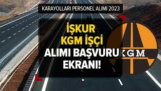 İŞKUR ÜZERİNDEN KARAYOLLARI GENEL MÜDÜRLÜĞÜ 3000 İŞÇİ ALIMI BAŞVURUSU NASIL YAPILIR 02052023 [upl. by Diannne]