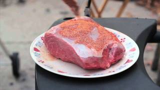 Smokenator Sirloin Tip Roast on the Weber Grill [upl. by Adle]