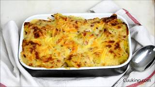 Patatas gratinadas con bechamel Super fáciles ¡Y para chuparse los dedos [upl. by Eimmac]