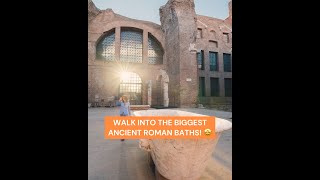 Walk into an Ancient Roman bath Diocletian Baths [upl. by Sixla332]