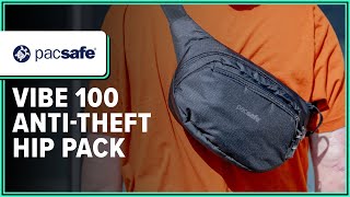 Pacsafe Vibe 100 AntiTheft Hip Pack Review 2 Weeks of Use [upl. by Soilissav]