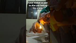 Local market se liye paani ke diye diye decoration light viralvideo youtubeshorts kanpuriya [upl. by Libyc]