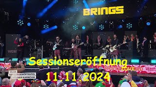 Brings  Sessionseröffnung Kölner Karneval 11112024 [upl. by Nrubliw]