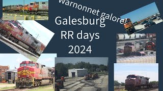 Galesburg railroad days 2024 yard tour fallen flags and more [upl. by Nitsud]