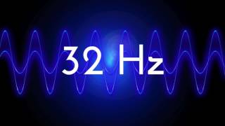 32 Hz clean sine wave BASS TEST TONE frequency [upl. by Parhe184]