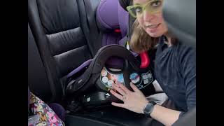 How to Install Slimfit3LX rear facing with seatbelt [upl. by Cynera]