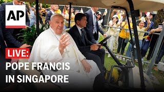 LIVE Welcome ceremony for Pope Francis in Singapore [upl. by Itsa627]