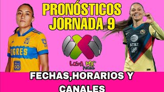 JORNADA 9 LIGA MX FEMENIL CLAUSURA 2024 FECHAS HORARIOS Y CANALES [upl. by Rayshell]