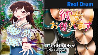 Kanojo Okarishimasu OP  Centimeter by The Peggies  Real Drum Cover [upl. by Eetsim]