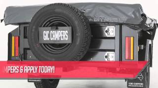 EXTREME COMMANDO CAMPER TRAILER PACKAGE 6000 BLACK SERIES GIC CAMPERS 1300 CAMPERS [upl. by Barhos531]