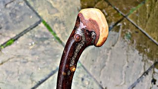 Beautiful Blackthorn Shillelagh Walking Stick [upl. by Ettinger]