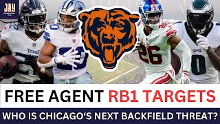 Chicago Bears TOP FREE AGENT RB1 TARGETS for 2024 [upl. by Adleremse]