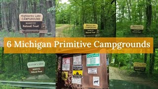 6 Manistee NF Primitive Campgrounds Perfect for Fall Camping [upl. by Grady]