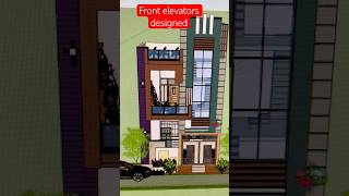 Front elevations designed  Modern houses design ideas  viralvideo reels [upl. by Keely]