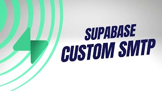 How to change Supabase SMTP settings [upl. by Euqinu]