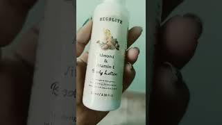 Regolith Almond amp Vitamin E Body lotion Review shortsfeed whitening body lotion love [upl. by Potts]