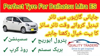 Perfect Tyre Size For Daihatsu Mira ES [upl. by Ylrebmic976]