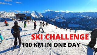 Ski Challenge Zillertal Arena Skiing 100 KM In One Day [upl. by Otreblide]