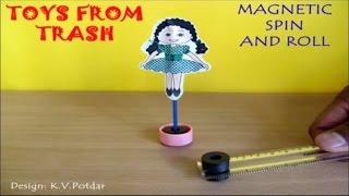 MAGNETIC SPIN AND ROLL  ENGLISH  Fun with magnets [upl. by Johannah627]