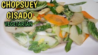 VEGETARIAN CHOPSUEYFILIPINO STYLE [upl. by Bencion501]