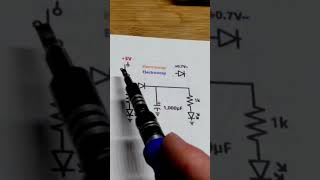 Schematic Switch Controls 2 Separate LED Circuits One Fades Off electronics howto diy [upl. by Oicatsana]