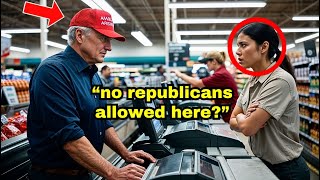 Cashier Refuses To Sell To Republican Man Wearing MAGA Hat Unaware He Owns The Store [upl. by Fritze]