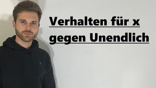 Verhalten für x gegen Unendlich Funktionen  Verständlich erklärt [upl. by Auqeenwahs82]