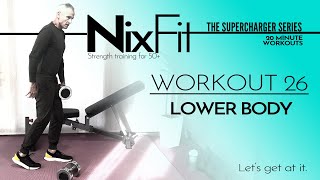 Lower Body Quads inner thighs Glutes Hamstrings 20 min dumbbell follow along workout Women Men 50 60 [upl. by Atilef]