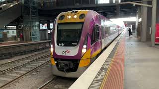 VLine VL61 amp VL77 Arriving at Southern Cross Station from Shepparton [upl. by Adnauqaj]