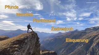 Pfunds Nauders Fluchtwand Zadresjoch Eisquerung [upl. by Notslar]