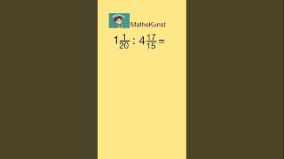 Gemischte Zahlen dividieren mathematik [upl. by Georgetta820]