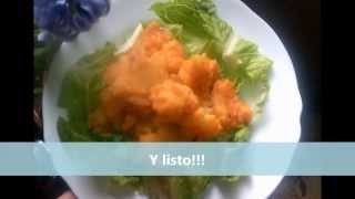 Receta Coliflor con tomate y patatas Como hacer paso a paso [upl. by Assili]