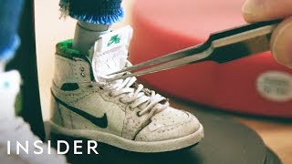 Artist Makes Tiny Designer Sneakers [upl. by Einreb253]