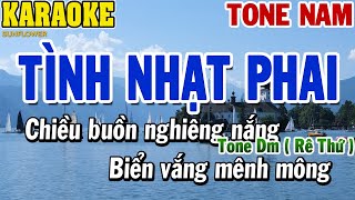 Karaoke Tình Nhạt Phai Tone Nam  Karaoke Beat  84 [upl. by Nylear]