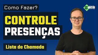 Como Criar Controle de Presença Simples no Excel [upl. by Felike]