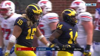 20180915 NCAAF  Michigan Defense vs SMU  Every Snap [upl. by Dede]