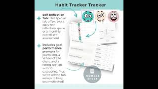 Google Spreadsheet Habit Tracker Google Sheets Habit Tracker Template Habit Tracker Month [upl. by Jerz]