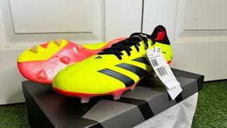 Adidas Predator Pro FGAG Boots Review  On Feet amp Unboxing ASMR Video 4K  Adidas Citrus Pack 🍊 [upl. by Eladnar484]