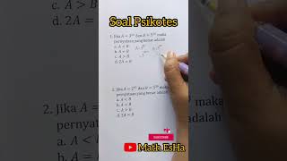 SOAL PSIKOTES MATEMATIKA DASAR TIU CPNS BENTUK PERPANGKATAN [upl. by Cunningham]