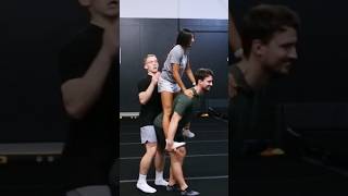 That was awkward 💀 cheer stunt shorts [upl. by Keefe]