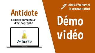 Démonstration Antidote logiciel correcteur dorthographe [upl. by Mohl]