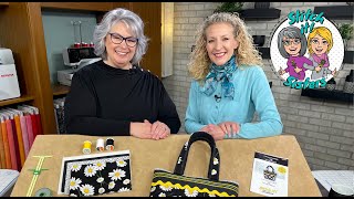 Stitch it Sisters Clever Coverstitch Serger Bag Sewing Tutorial Video SS 312 by Nancy Zieman Prod [upl. by Adiuqal]