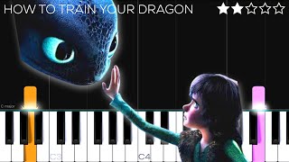 How To Train Your Dragon  Test Drive  EASY Piano Tutorial [upl. by Liartnod441]