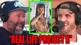 Logan Reveals Jake Paul Threw The Best Party In LA HISTORY [upl. by Syst79]