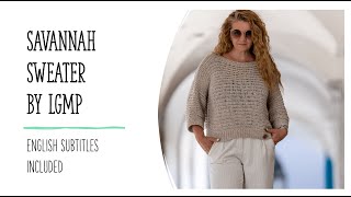 JAK ZROBIĆ SWETER SAVANNAH  HOW TO KNIT SIMPLE SWEATER SAVANNAH [upl. by Ydualc]