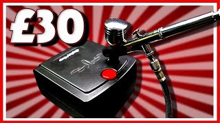 I bought the CHEAPEST AIRBRUSH KIT on Amazon  Airbrushing for Beginners [upl. by Aroved]