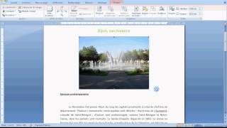 Tuto Insérer une image Word 2007 [upl. by Yedok590]
