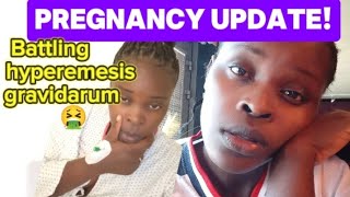 PREGNANCY UPDATE BATTLING HYPEREMESIS GRAVIDARUM  FIRST TRIMESTER OF PREGNANCY [upl. by Rolph337]